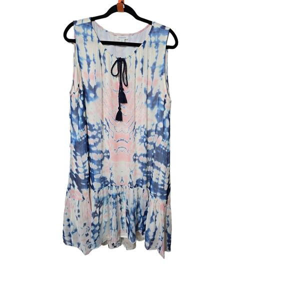 Sundance Large Tie Dye Whisper Sleeveless‎ Dress - Picture 6 of 12